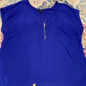 Flowy blue blouse
